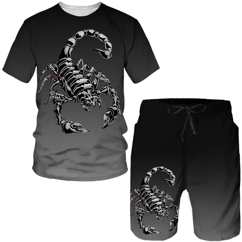 Men'S Fashion Pants - New Scorpion 3D Print T-Shirts Shorts