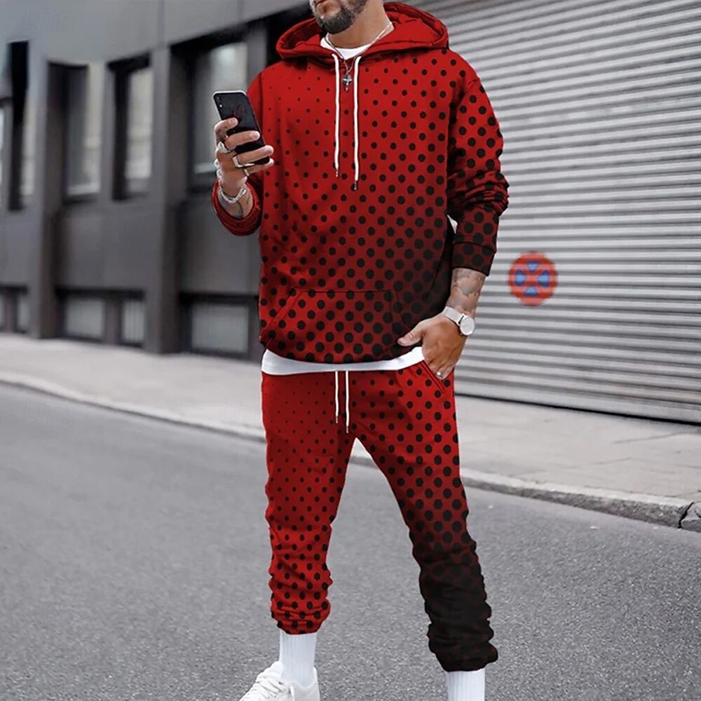 Men'S Winter Fashion - Funny 3D Polka Dot Print Men's