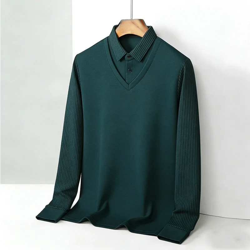 Men'S Fashion Usa - Men's Fake Two Piece Shirt Collar