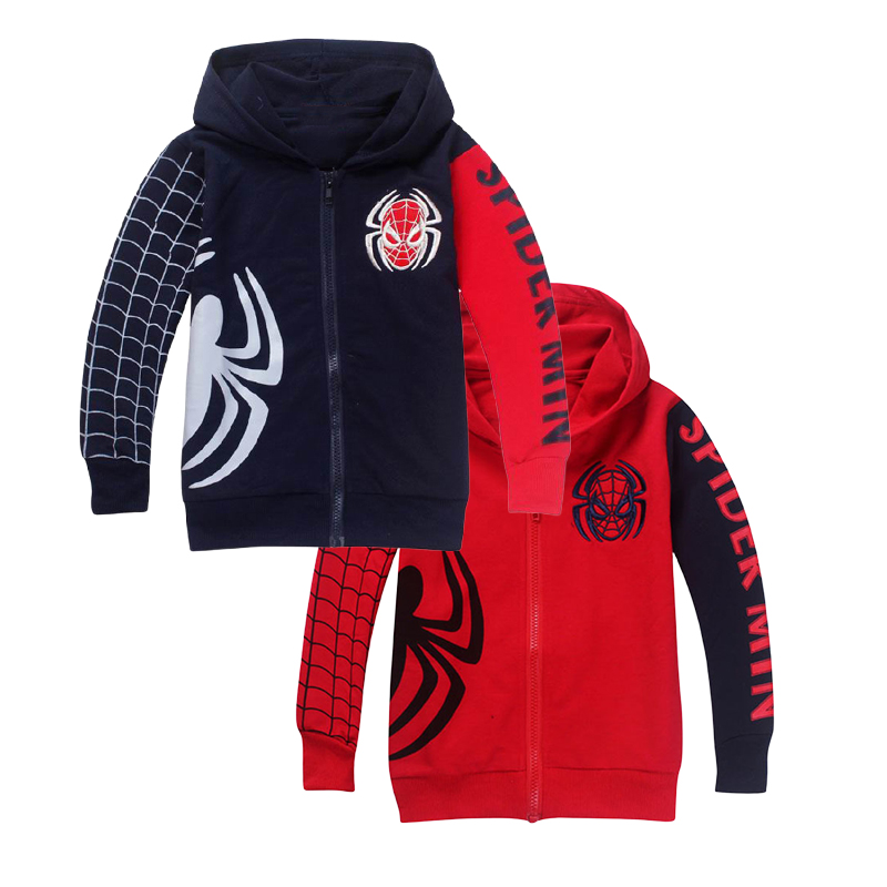 Mens Fashion Discord - Halloween Boys Hoodies Sweatshirts Cartoon Spiderman