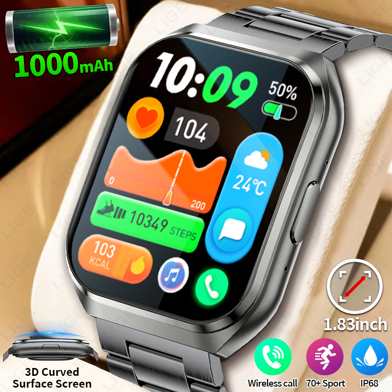 Men'S Fashion Week 2026 - LIGE 2026 Military 1000mAh High Capacity