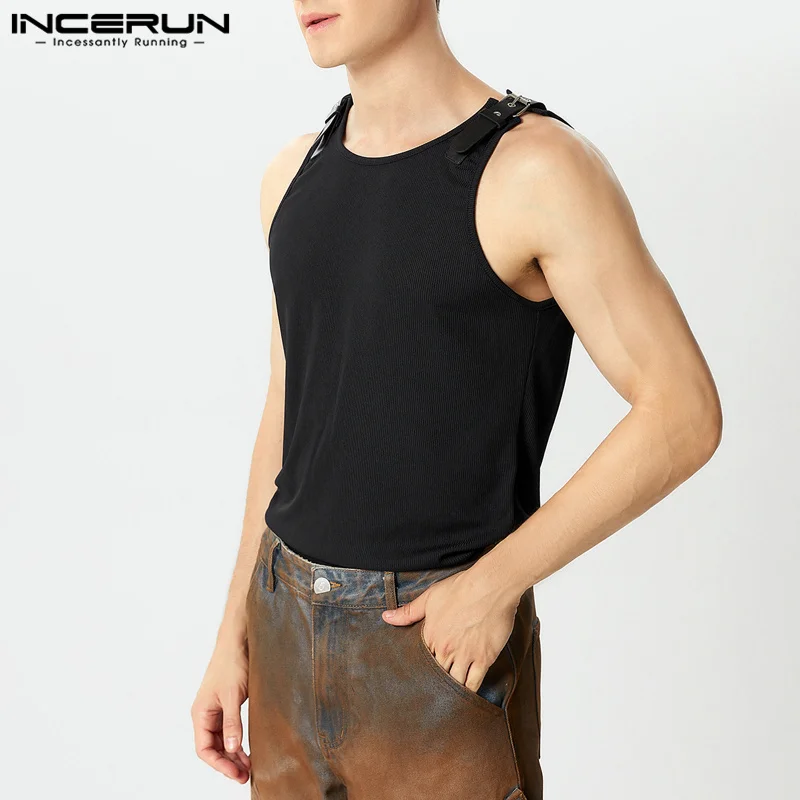 INCERUN Men Tank Tops Solid Co - огляд і ціна Mens Fashion Casual 2026