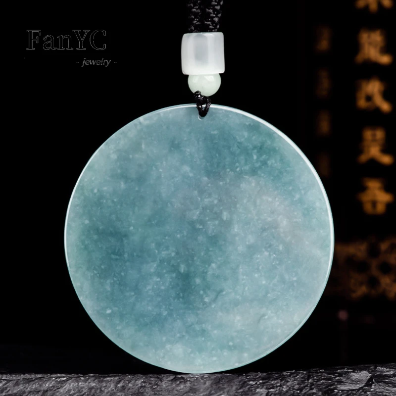 Natural A-goods Jadeite Blue W - огляд і ціна Men'S Fashion Necklaces