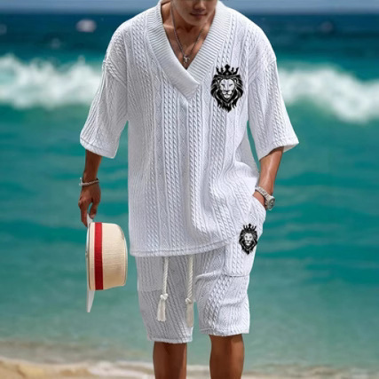 2026 Mens 3D Printed Short Sle - огляд і ціна Mens Fashion Casual 2026