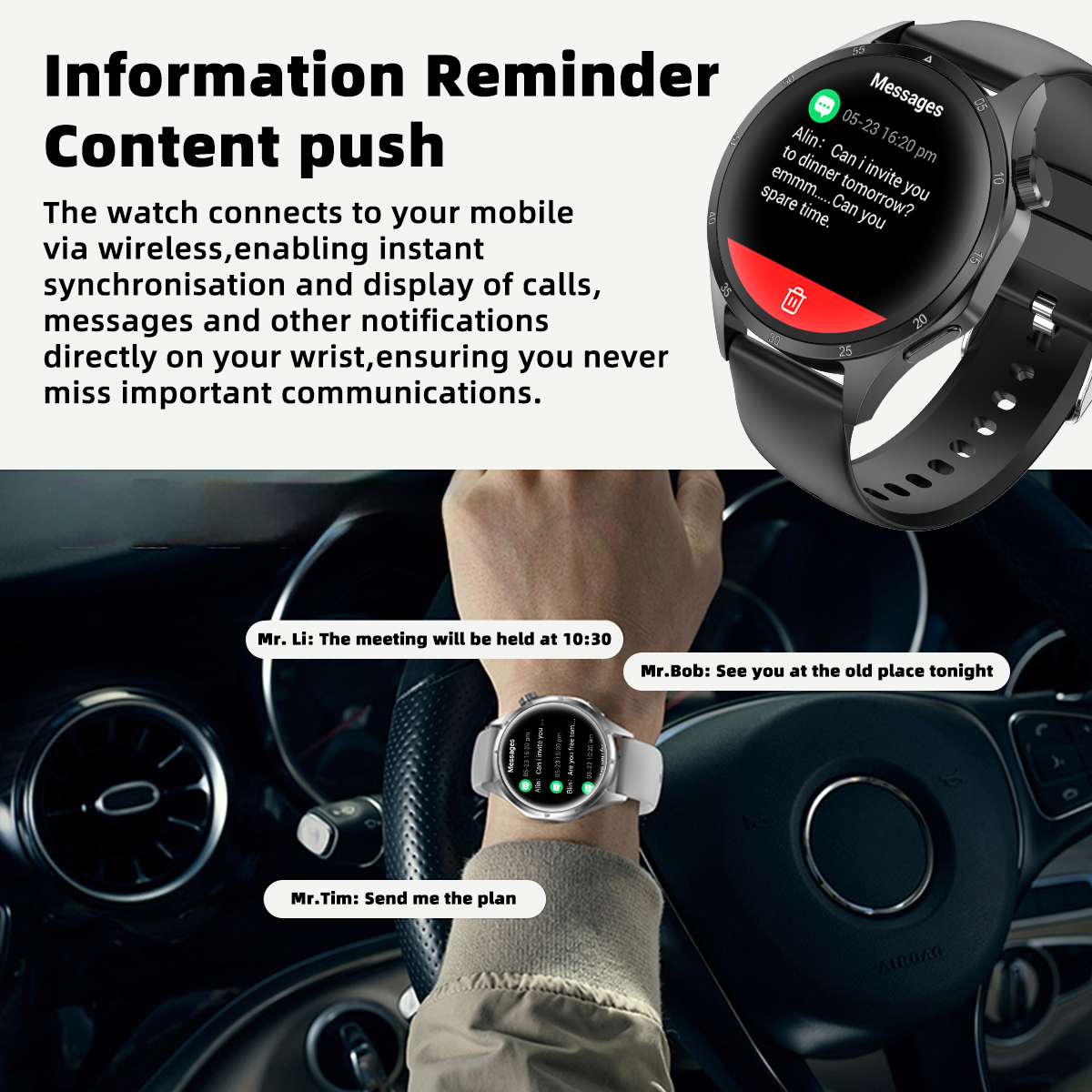 New Smartwatch Android IOS 1.5 - огляд і ціна Men'S Fashion Week 2026