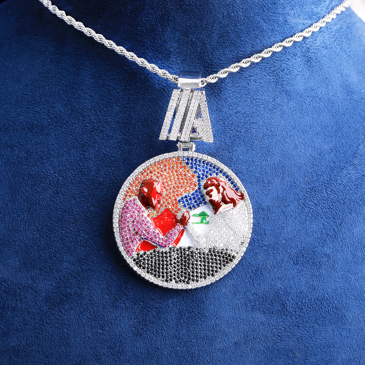 Bubble Letter Iced Out Disc Wr - огляд і ціна Mens Fashion Discord