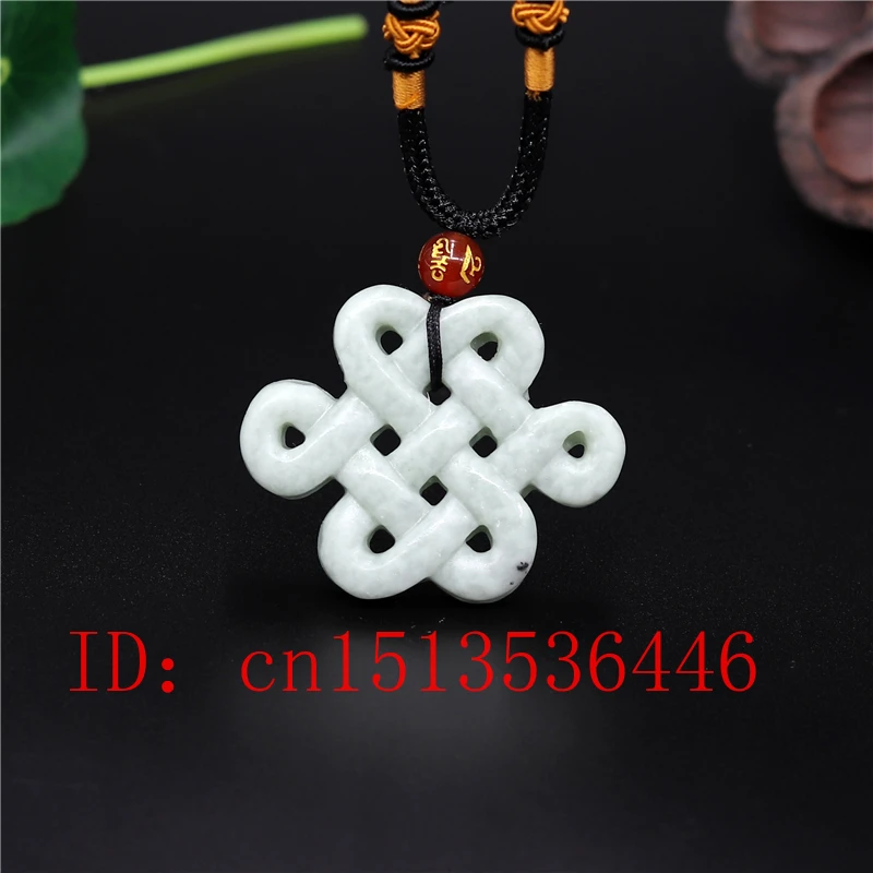 Natural Chinese Knot White Gre - огляд і ціна Men'S Fashion Necklaces