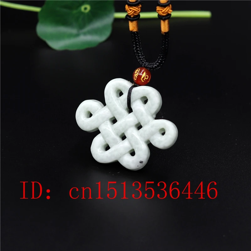 Natural Chinese Knot White Gre - огляд і ціна Men'S Fashion Necklaces