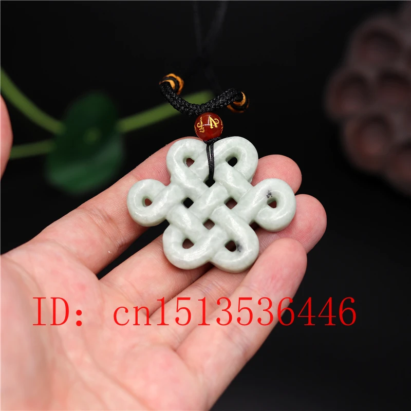Natural Chinese Knot White Gre - огляд і ціна Men'S Fashion Necklaces