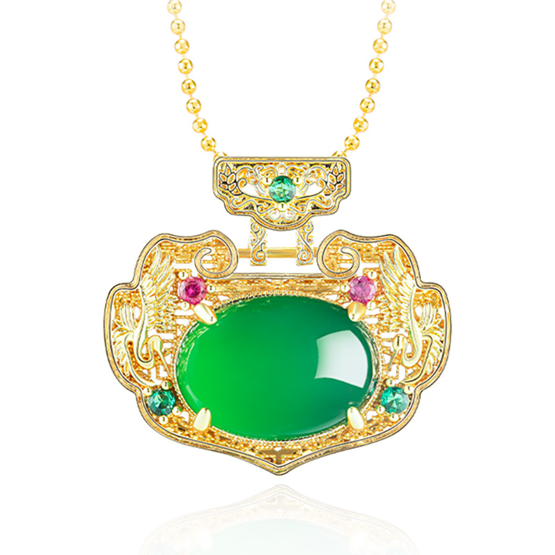 Green Real Jade Ruyi Pendant N - огляд і ціна Men'S Fashion Necklaces