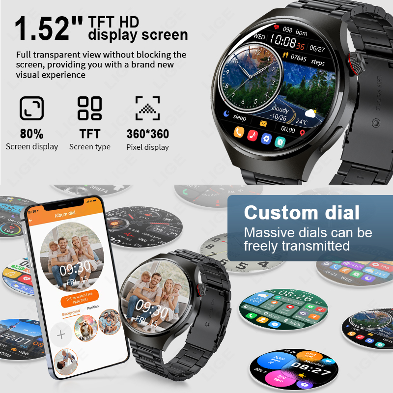 1.52 inch Smart Watch Men Cust - огляд і ціна Men'S Fashion Week 2026