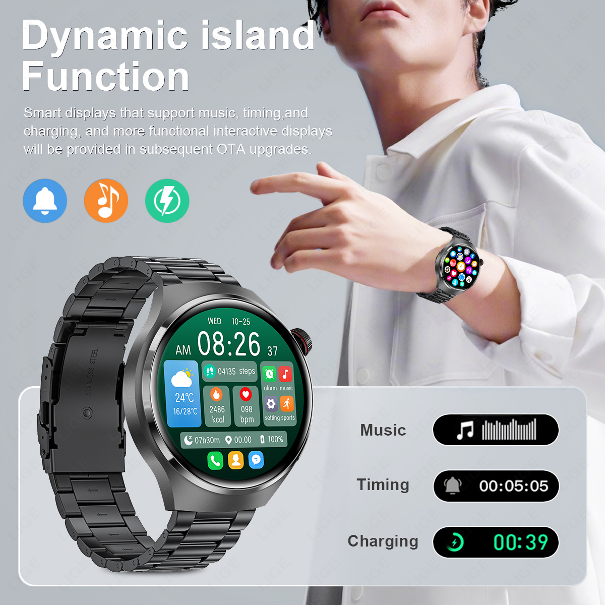 1.52 inch Smart Watch Men Cust - огляд і ціна Men'S Fashion Week 2026