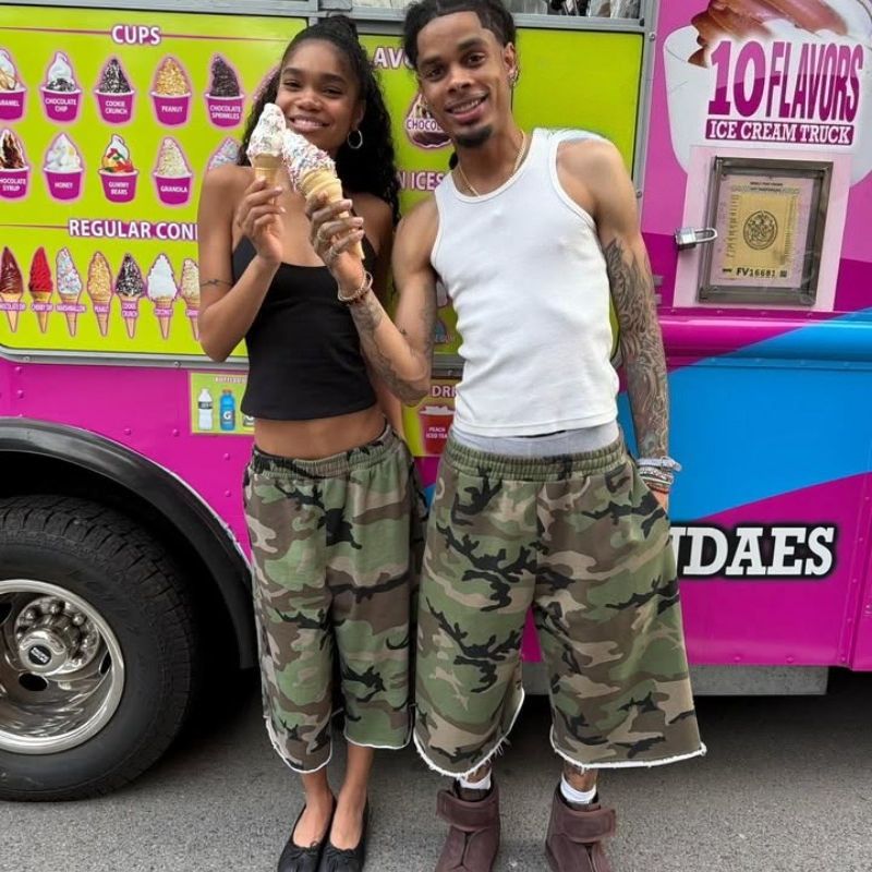 Harajuku Hip Hop Camo Shorts C - огляд і ціна Mens Fashion Camo Pants