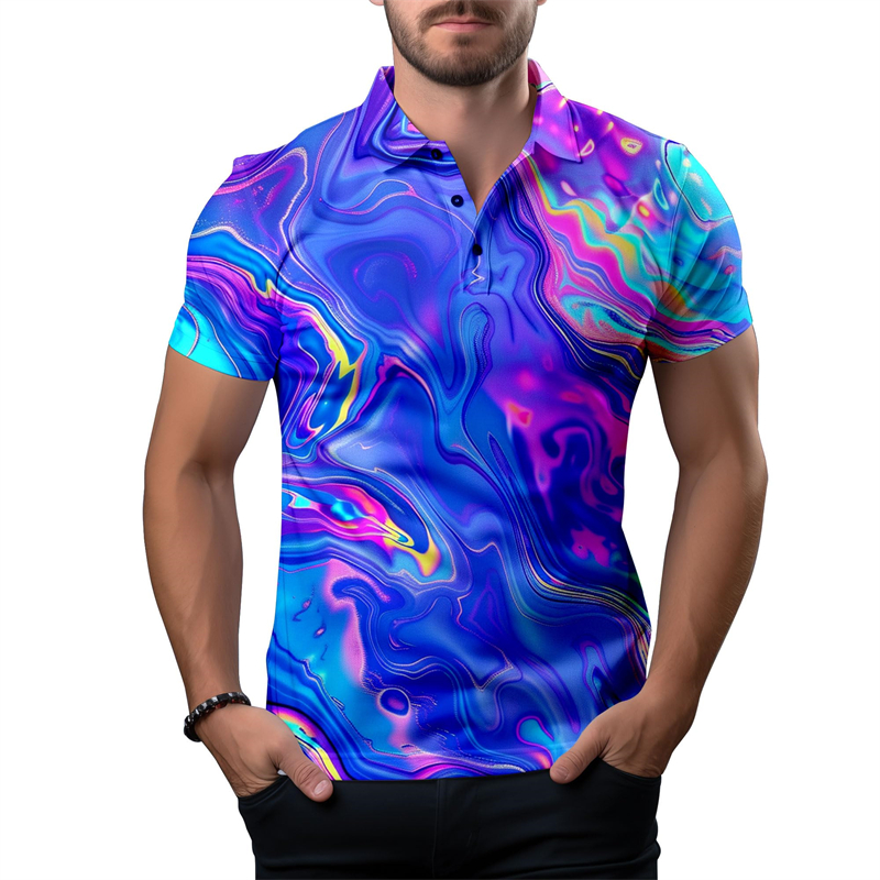 2024 New 3d Print Polo Shirt F - огляд і ціна Men'S Fashion Golf Clothing