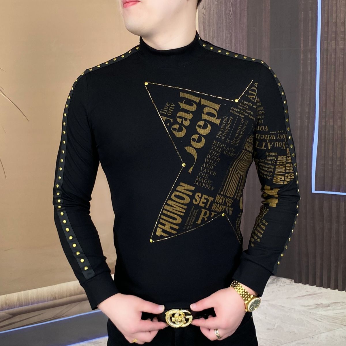 New long-sleeved tops for fash - огляд і ціна Men'S Fashion Usa