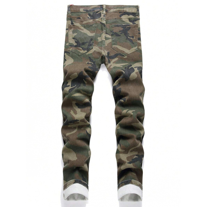 Camo Cargo Jeans Workwear Styl - огляд і ціна Mens Fashion Camo Pants