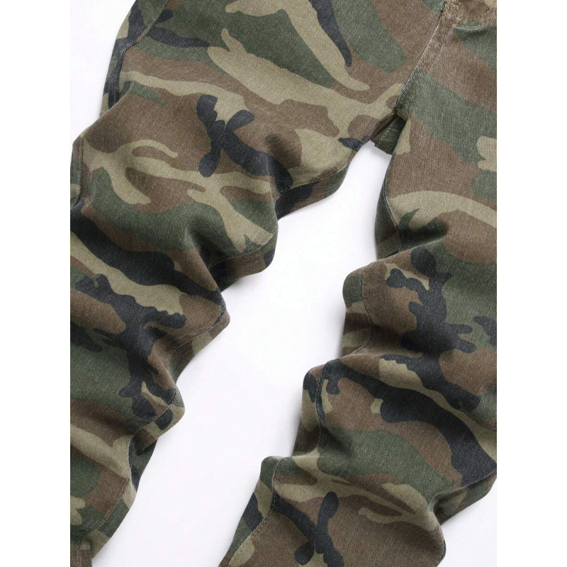 Camo Cargo Jeans Workwear Styl - огляд і ціна Mens Fashion Camo Pants