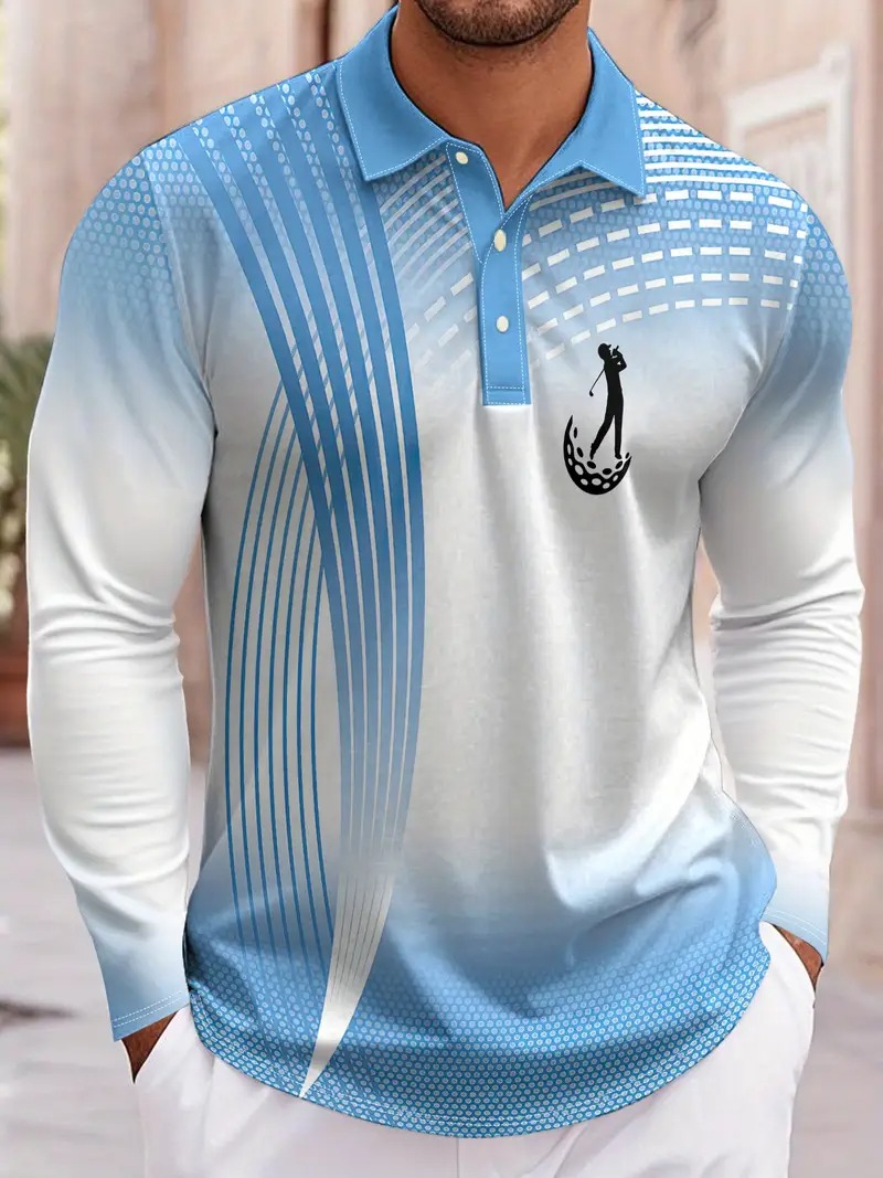 Fashion geometric pattern men' - огляд і ціна Men'S Fashion Golf Clothing