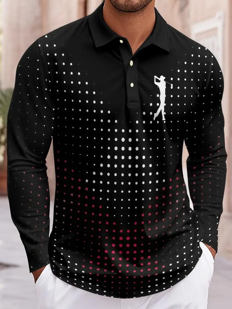 Fashion geometric pattern men' - огляд і ціна Men'S Fashion Golf Clothing