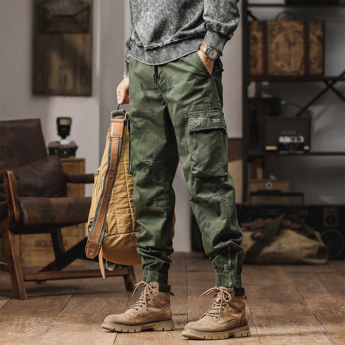 6 Pockets Camo Tactical Man Ca - огляд і ціна Mens Fashion Camo Pants