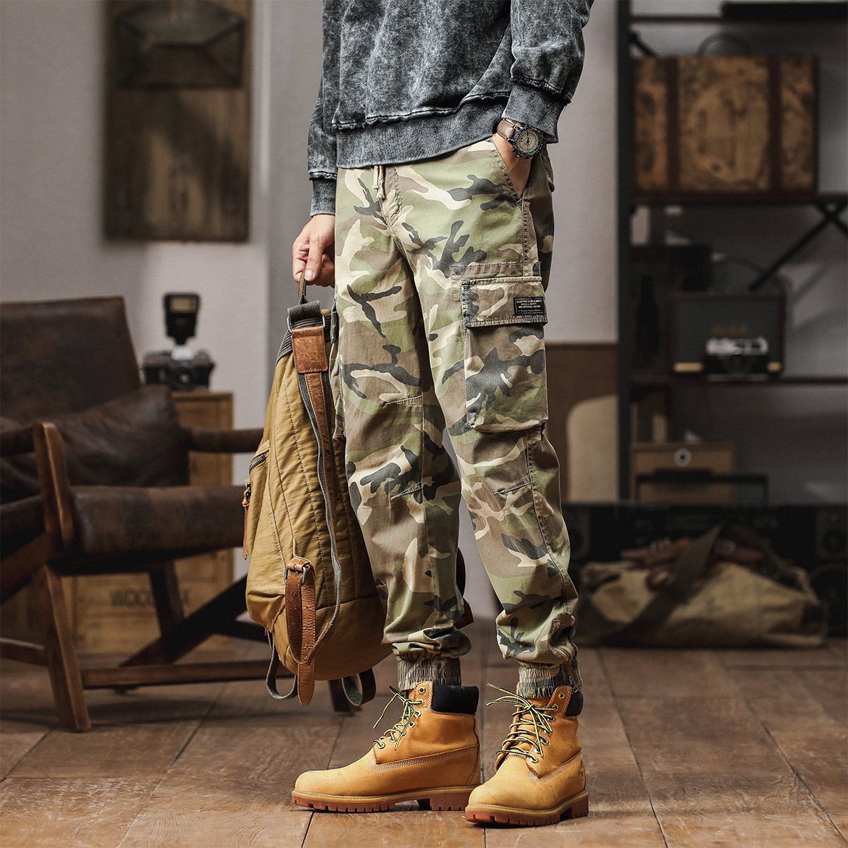 6 Pockets Camo Tactical Man Ca - огляд і ціна Mens Fashion Camo Pants