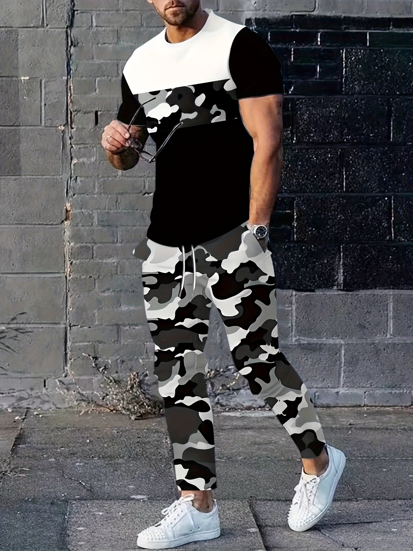 2026 Summer New Men's Short-Sl - огляд і ціна Mens Fashion Camo Pants
