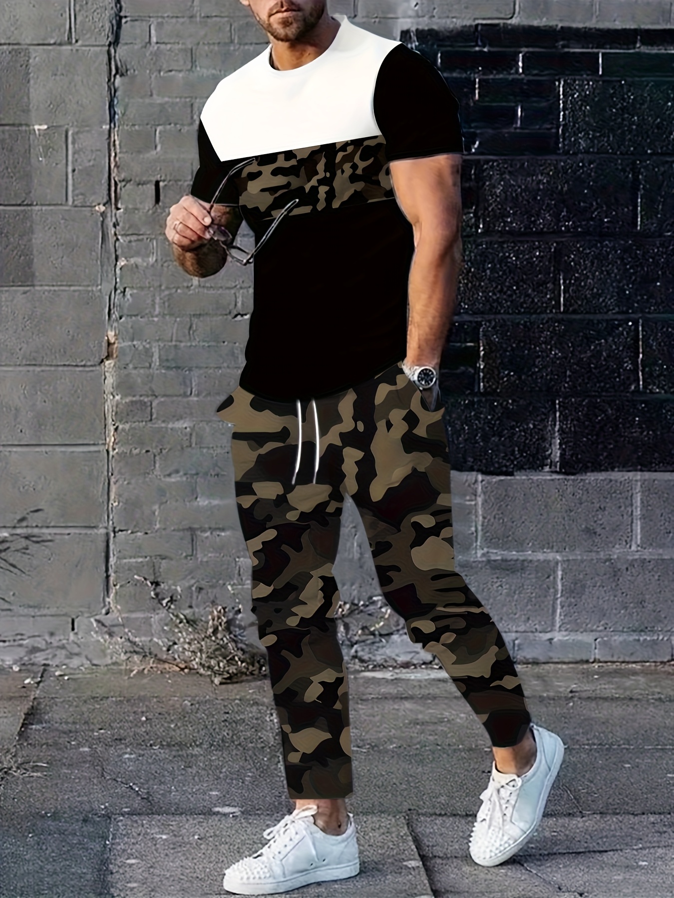 2026 Summer New Men's Short-Sl - огляд і ціна Mens Fashion Camo Pants
