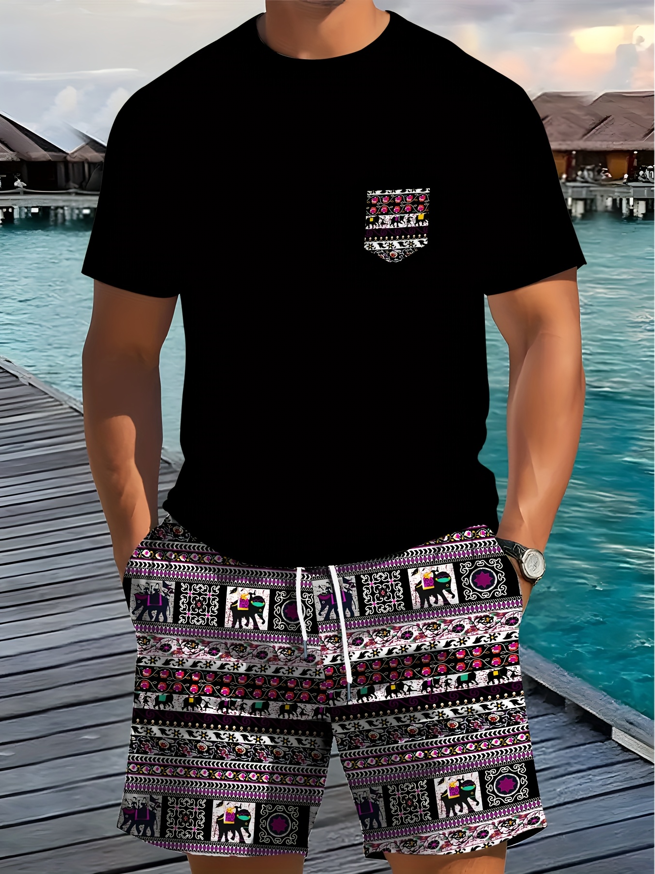2026 Summer New Men's Short-Sl - огляд і ціна Mens Fashion Casual 2026