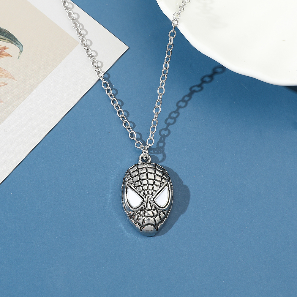 Superhero Spider Man Mask Pend - огляд і ціна Men'S Fashion Necklaces