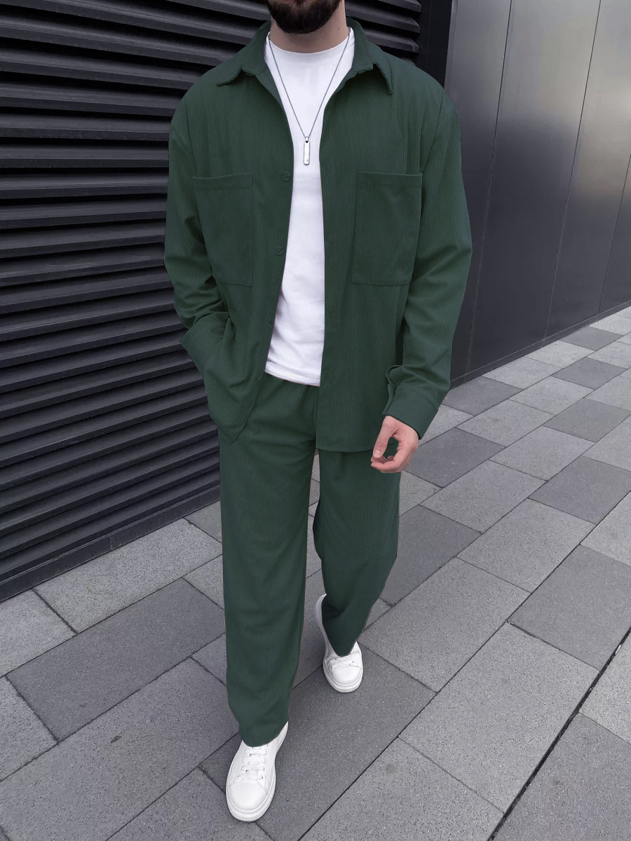 Men's corduroy two-piece outfi - огляд і ціна Men'S Fashion Usa
