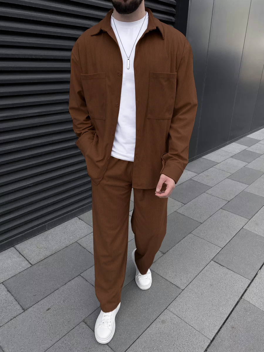 Men's corduroy two-piece outfi - огляд і ціна Men'S Fashion Usa
