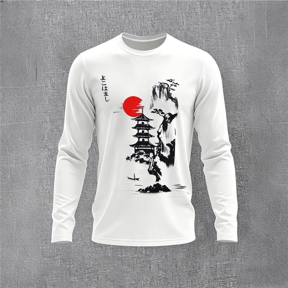 Chinese Style Ink Plum Blossom - огляд і ціна Mens Fashion Streetwear