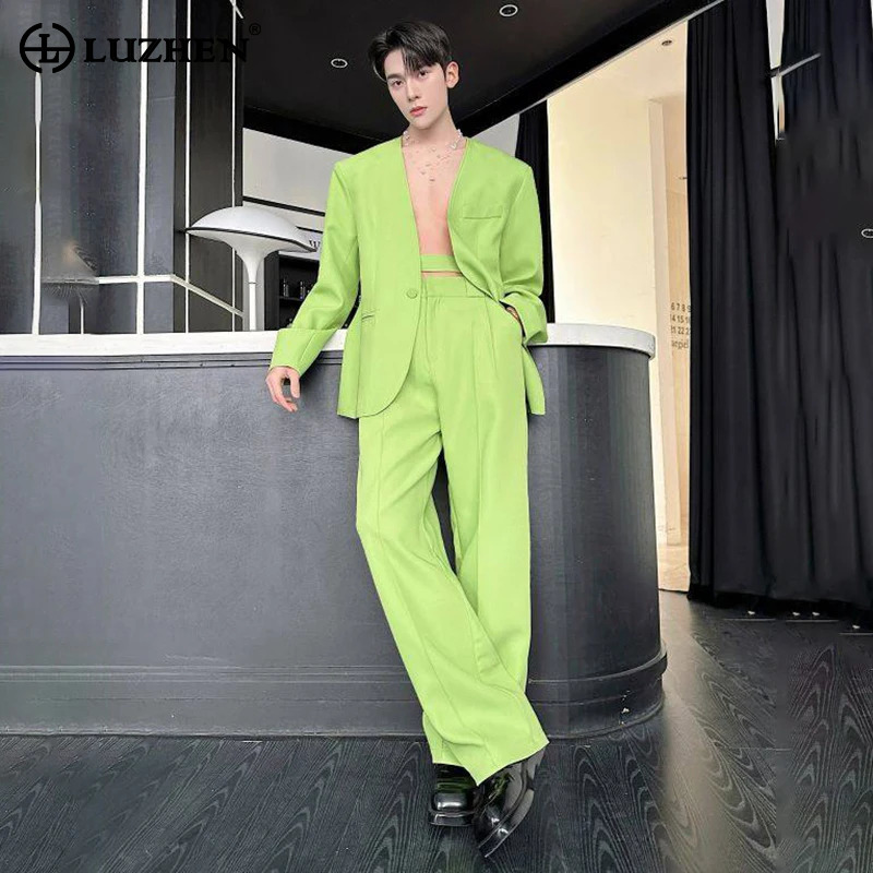 LUZHEN 2026 Spring New Solid C - огляд і ціна Mens Fashion Casual 2026