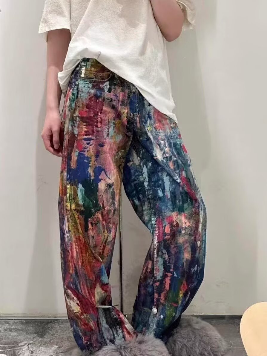 Unisex Bootcut Jeans For Man D - огляд і ціна Mens Fashion Camo Pants