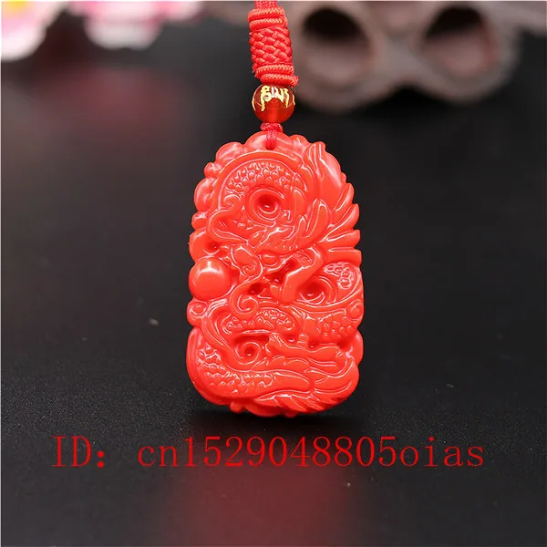 Natural Red Coral Jade Stone D - огляд і ціна Men'S Fashion Necklaces