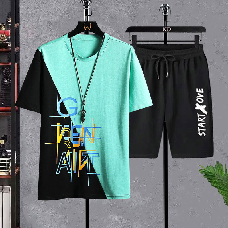 Men's T-shirt Sets Fashion Cas - огляд і ціна Mens Fashion Streetwear