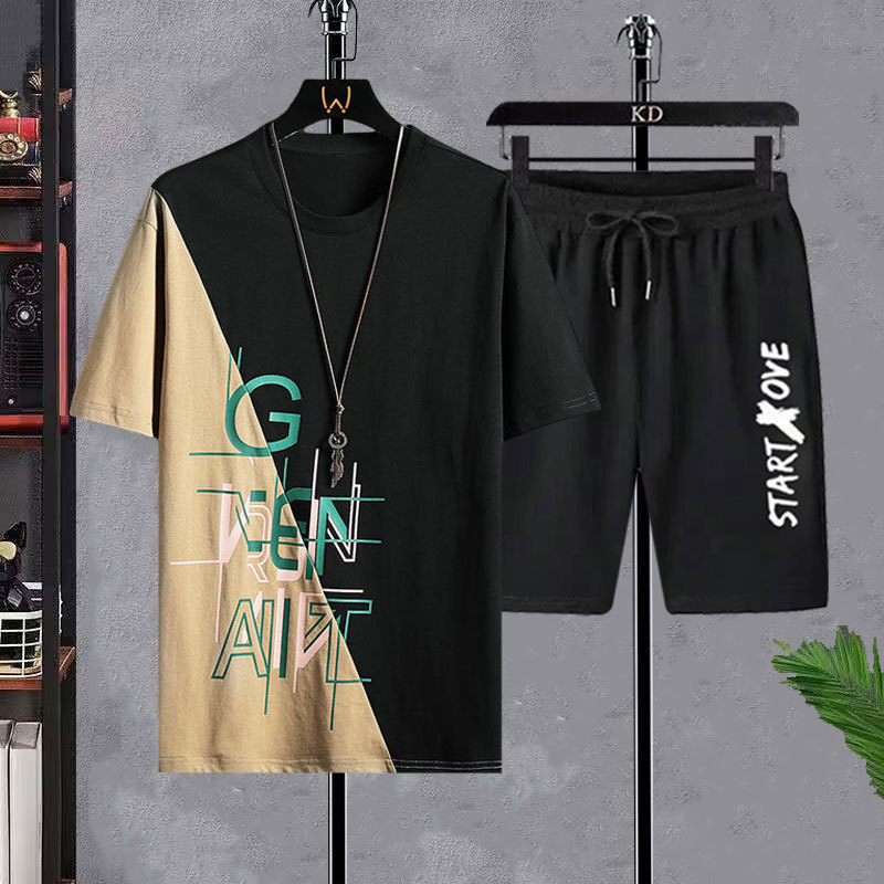 Men's T-shirt Sets Fashion Cas - огляд і ціна Mens Fashion Streetwear