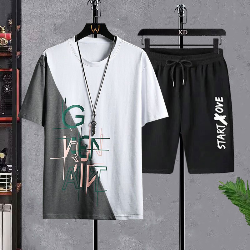 Men's T-shirt Sets Fashion Cas - огляд і ціна Mens Fashion Streetwear