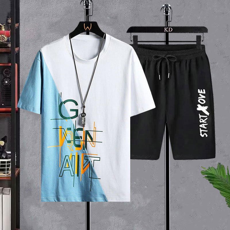 Men's T-shirt Sets Fashion Cas - огляд і ціна Mens Fashion Streetwear