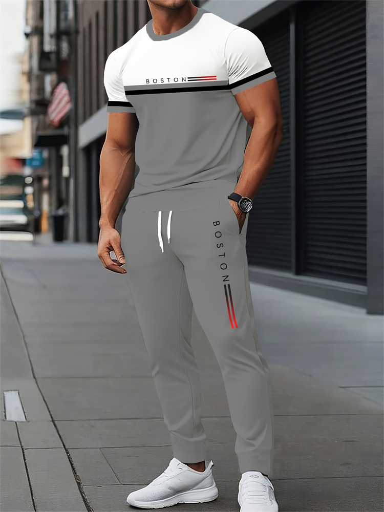 Spring Fashion Patchwork Print - огляд і ціна Men'S Fashion Pants