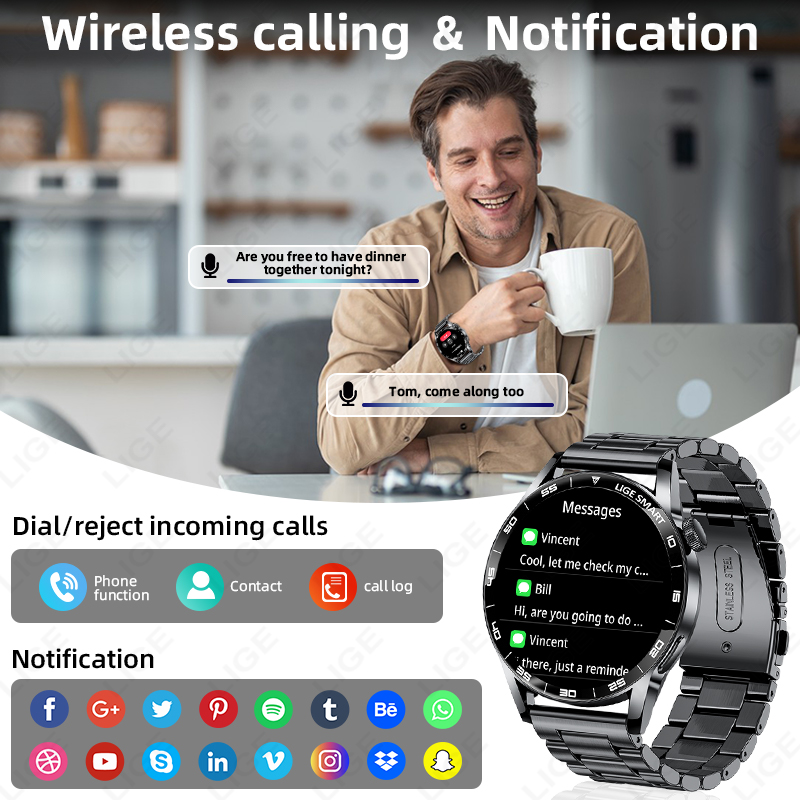LIGE Men Fashion Smart Watch S - огляд і ціна Men'S Fashion Week 2026