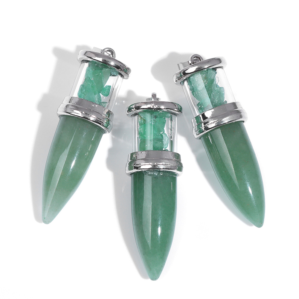 1pc Bullet shape Stone Pendant - огляд і ціна Men'S Fashion Necklaces