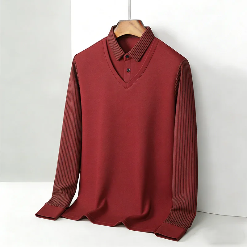 Men's Fake Two Piece Shirt Col - огляд і ціна Men'S Fashion Usa