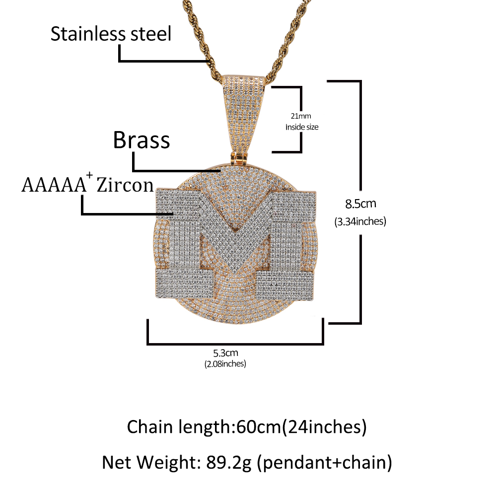 TBTK Custom Initial Letter Rou - огляд і ціна Men'S Fashion Necklaces