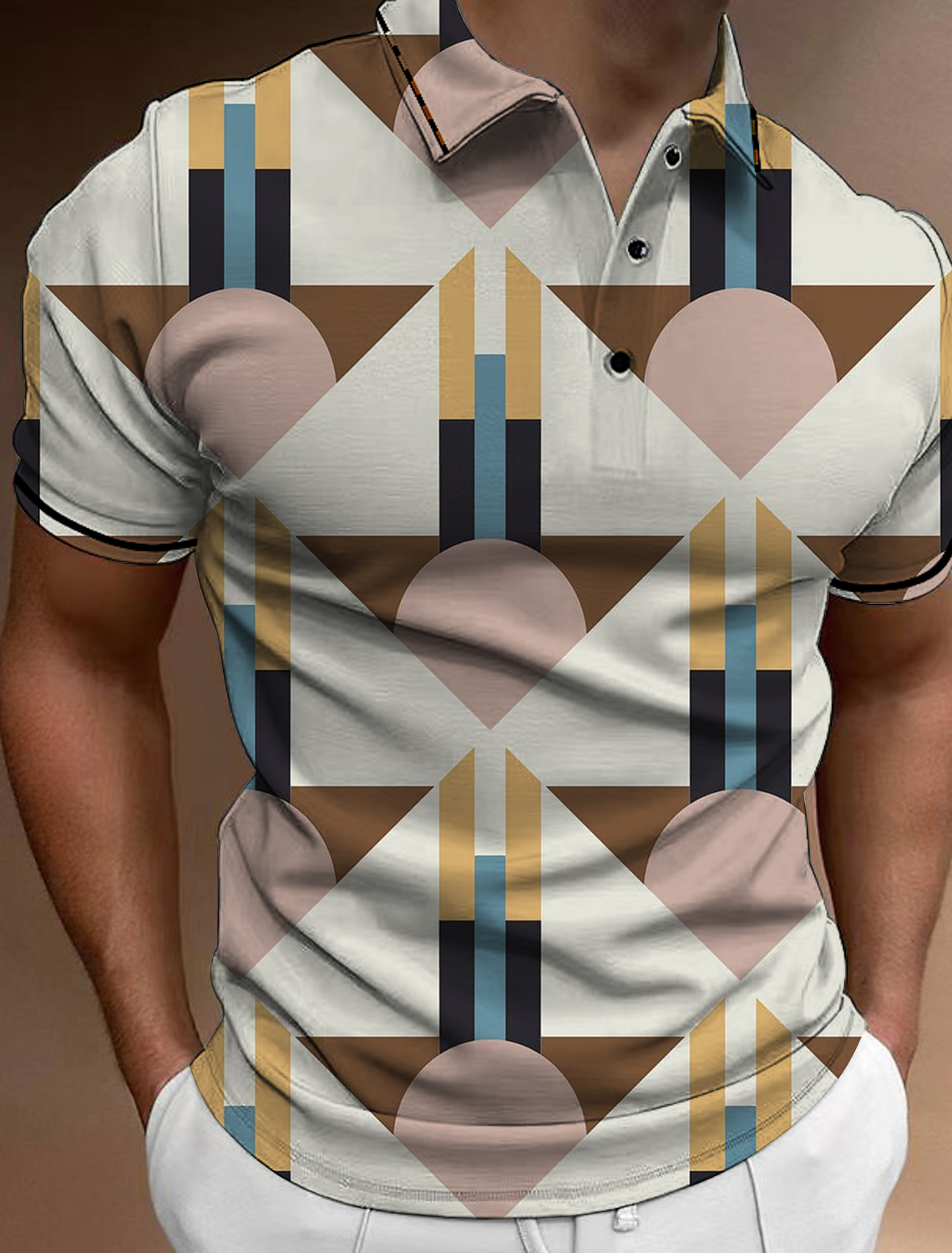Summer Fashion Men's Button Po - огляд і ціна Men'S Fashion Golf Clothing